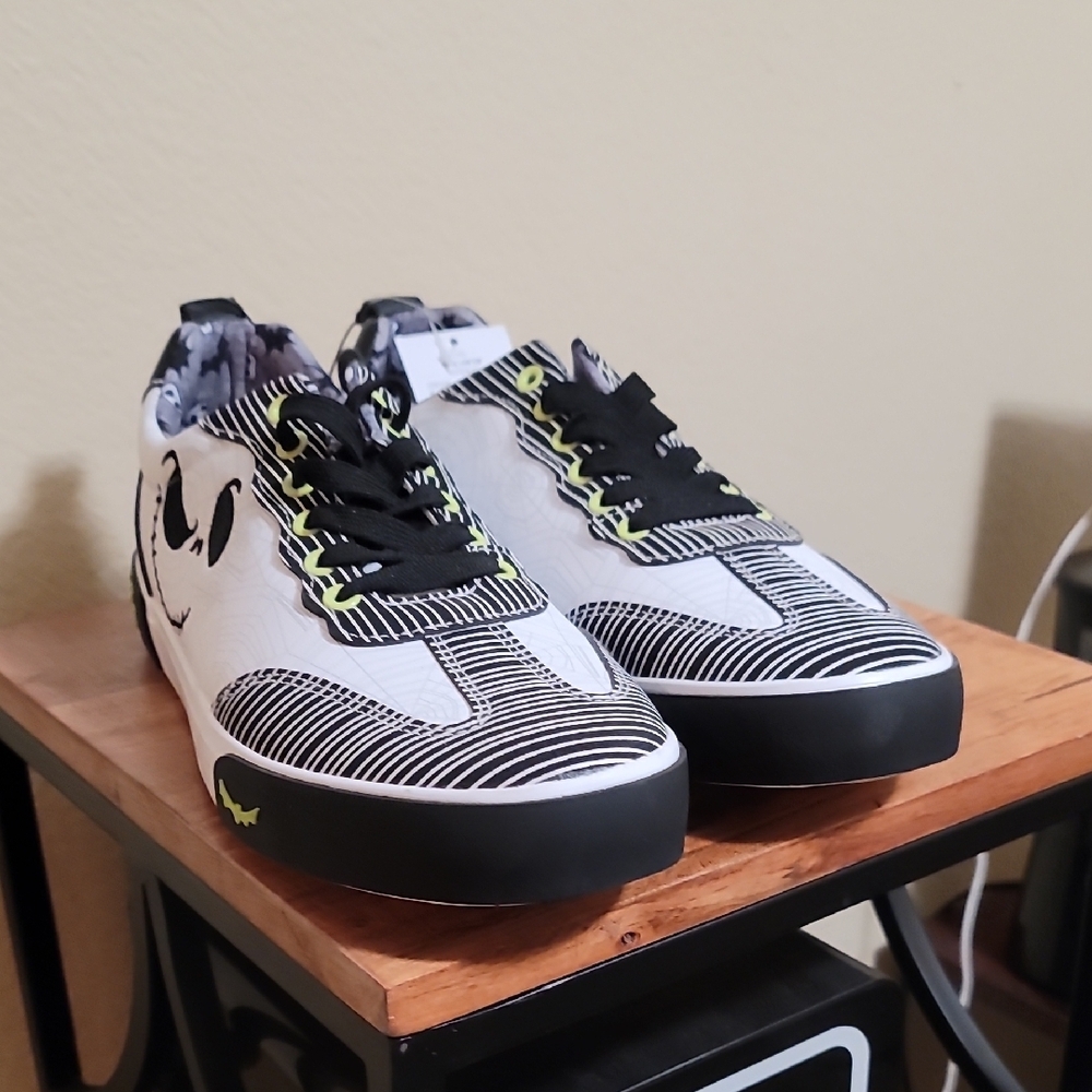 Stylish Black and White Sneakers.  Nightmare Before Christmas Themed